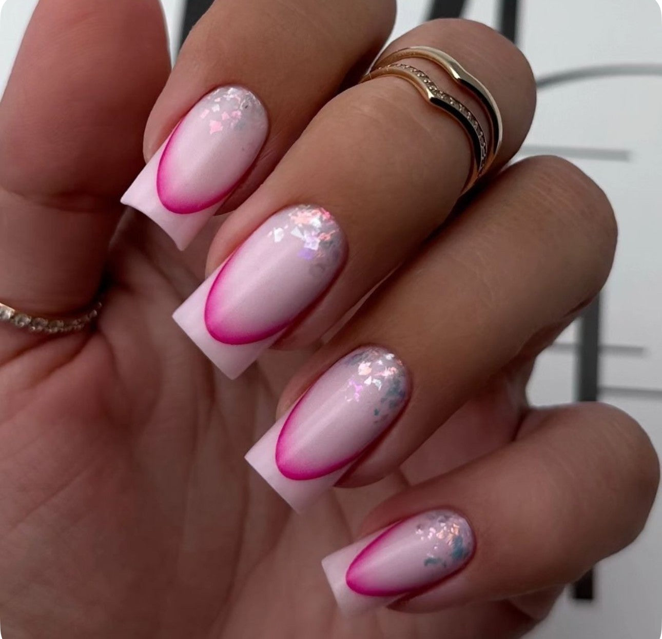 Adesivi French, Smile Line sfumata (Fucsia)