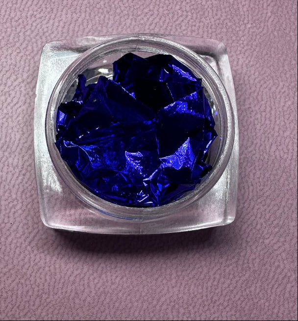 Metallic Leaf Blue