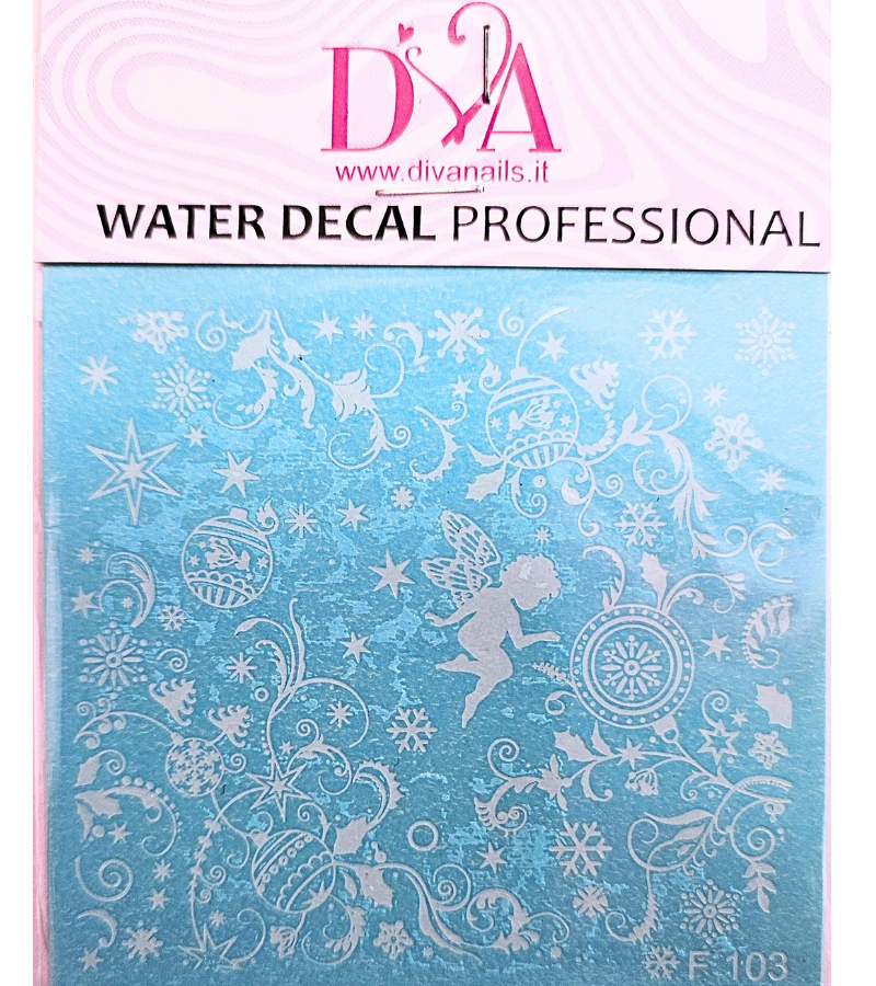 Water Decal Natalizio F103 bianco