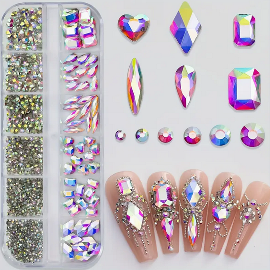 Box Strass Aurora Boreale assortiti