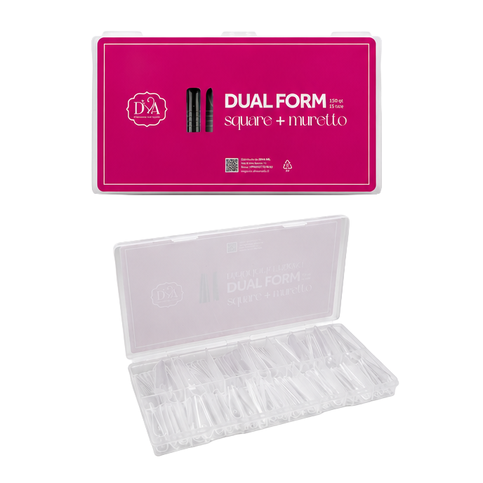 Dual form square con muretto Diva Nails zero millimetri ricostruzione unghie