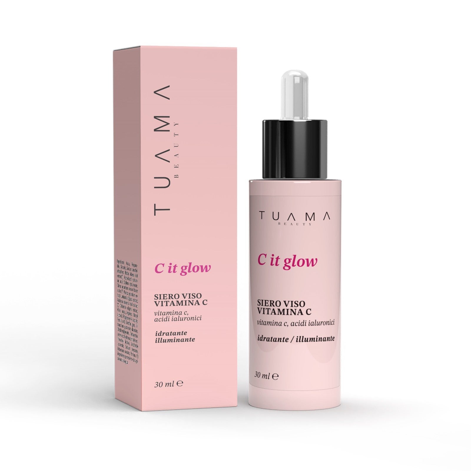 siero-viso-vitamina-C-30ml-packaging-bottiglietta-rosa