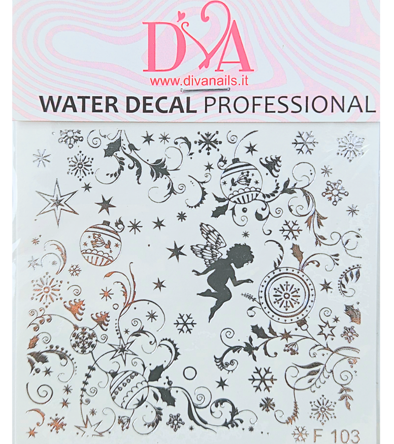 Water Decal Natalizio F103 argento