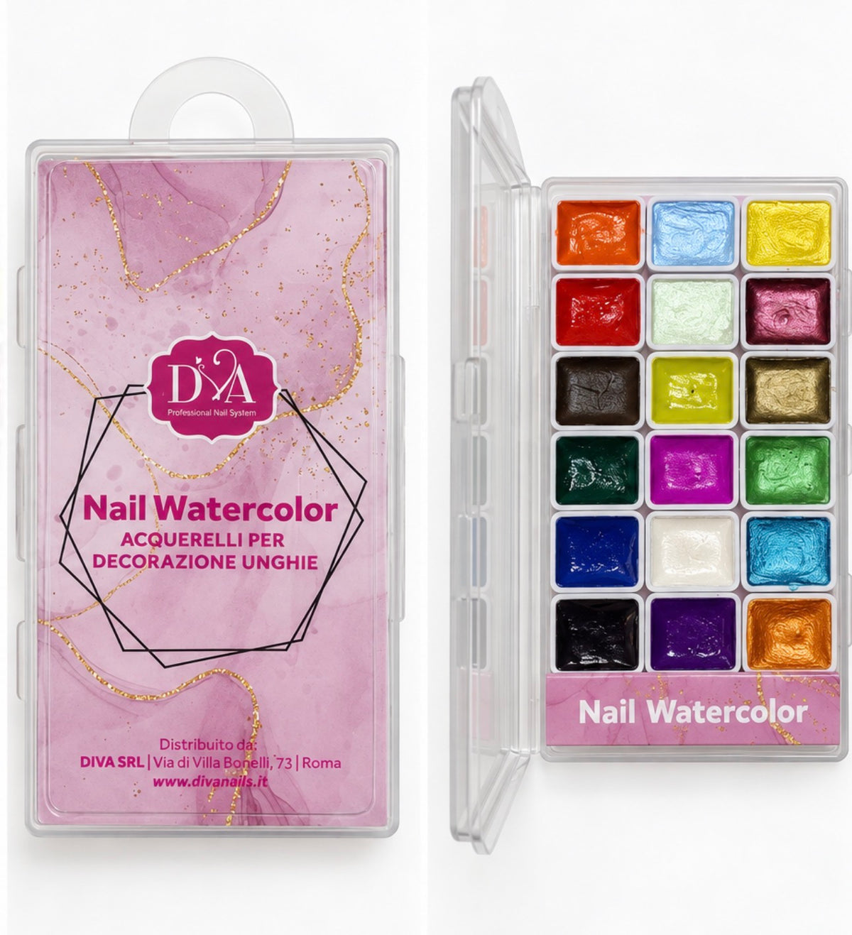 Nail watercolor | Acquerelli per nail art pittura unghie