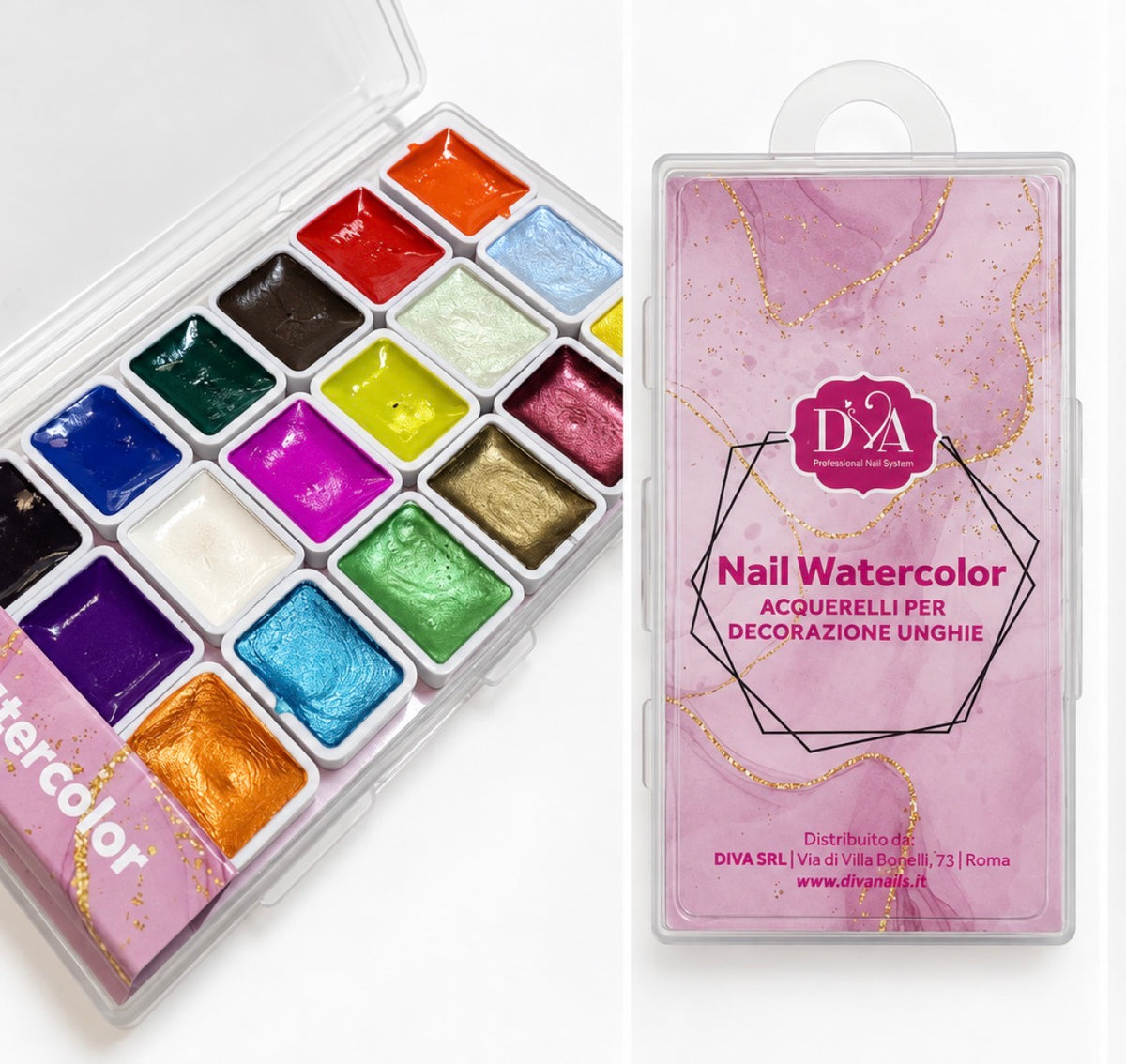 Nail watercolor | Acquerelli per nail art pittura unghie