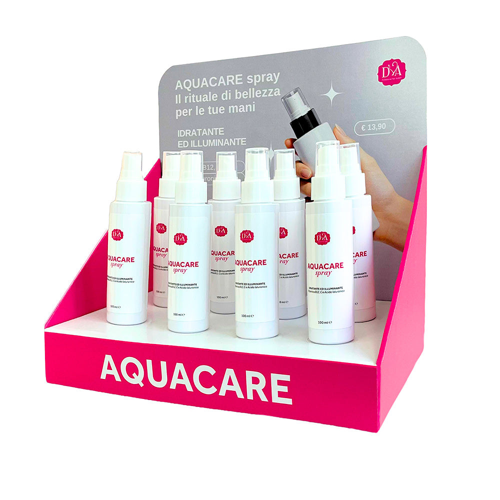 Espositore Aquacare spray Diva Nails cuticole mani unghie con acido ialuronico
