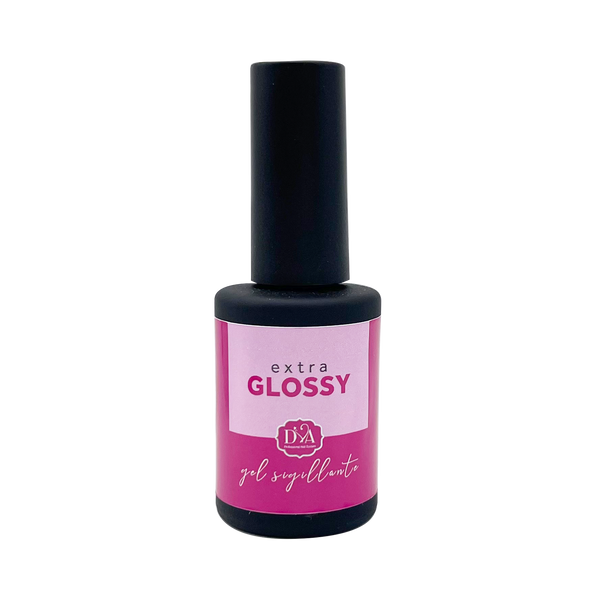 Gel sigillante finale Extra Glossy Diva Nails, trasparente, extra lucido, senza strato dispersivo