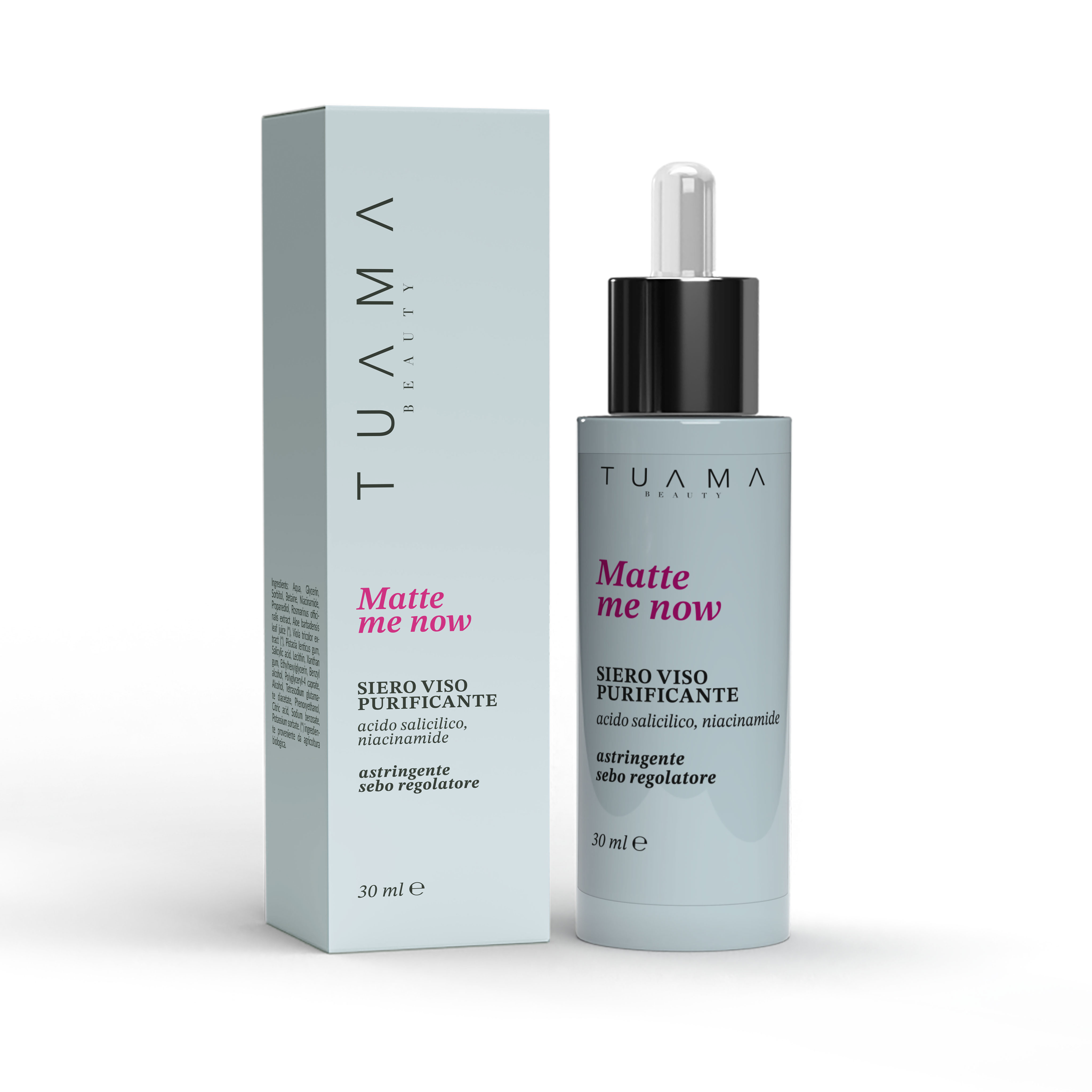 MATTE ME NOW-Siero-opacizzante-30 ml-packaging-bottiglietta